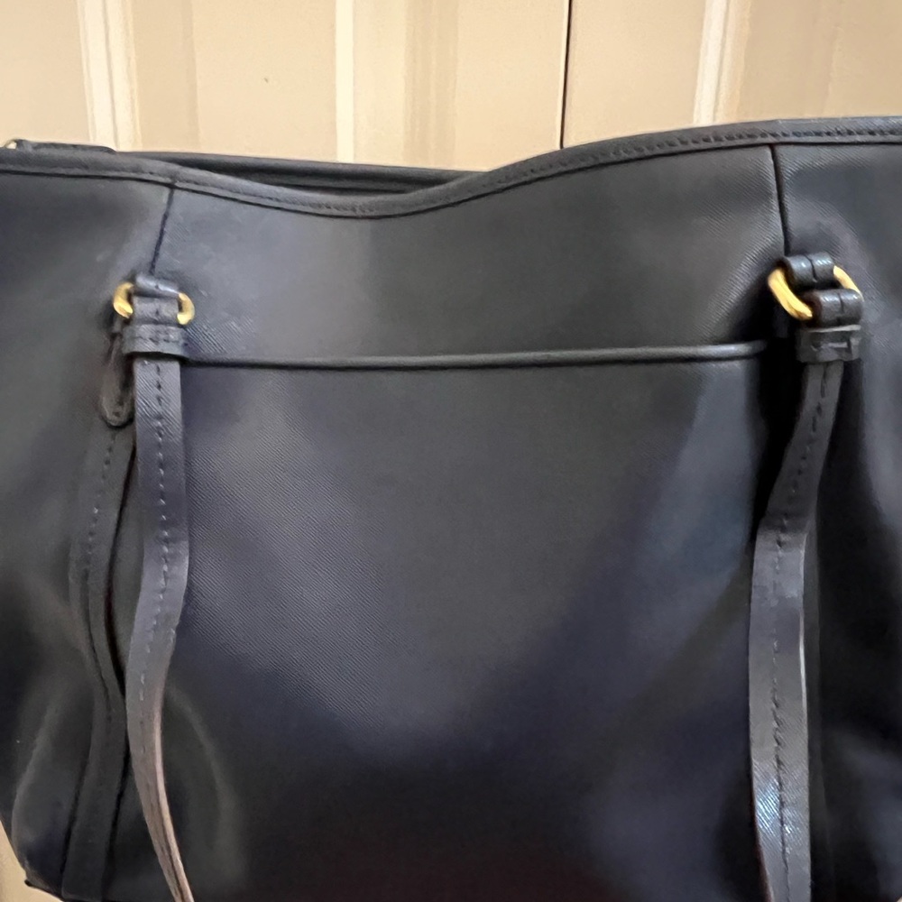 Coach Navy Blue Polyurethane Tote Bag - Picture 8 of 12